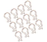 Neiyty Graffette Metalliche, Forma a Pera Unica per l'organizzazione | Filo di ferro di alta qualità, Finitura resistente alla ruggine, Adatto per uso scolastico, Scatola di immagazzinaggio