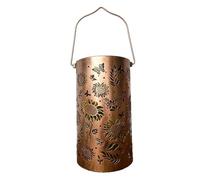 Neiyty Lanterne Solari Sospese a Forma di Girasole Lanterna Solare in Ferro per Esterni con Design Cavo Accensione Automatica Calda per la Decorazione del Patio del Percorso del G (Colorato)