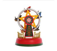 Neiyty Mini Carillon Natalizio, Ruota Panoramica con Luci e Musica per la