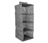 Neiyty Organizer per Armadio Pensile con Fondo Rigido, Resistente Tessuto | Design Antipolvere, Adatto a Spazi Verticali Stretti, 10,6x10,6x29,9 Pollici per Aste Standard, Pieghevole per i Viaggi