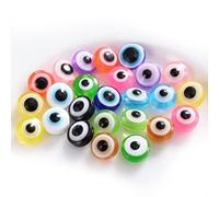 Neiyty Perline per Occhi Rotonde Piatte, Perline Artigianali Multicolori | Materiale in resina, adatto per gioielli fai da te, vari progetti