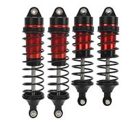Neiyty Resistente Ammortizzatore RC in Lega di Alluminio per Slash 4x4 1/10 Stabilità Migliorata e Controllo delle Vibrazioni 4 Conteggi (Rossa)