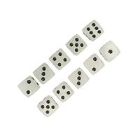 Neiyty Set di Dadi Luminosi da 20 Pezzi, Plastica Premium | Luminoso al buio, visibilità dei punti neri, durevole, su 6 lati, per giochi di intrattenimento