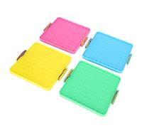 Neiyty Set Pannelli Forati Colorati, 4 Pezzi, 15,5 X 17,2 Cm | Plastica resistente, divertente aiuto per l\'apprendimento, ideale per gli insegnanti, migliora le capacità visive, angoli
