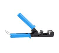 Neiyty Strumento Universale per Crimpare Cavi di Rete Strumento Trapezoidale per Terminazione Rapida con Impugnatura Ergonomica e profondità Regolabile per Reti CAT5 CAT6 Moduli d