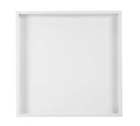 Neiyty Vassoio in Legno, Organizer Multiuso con Impiallacciatura di Legno Lavabile Bianca, per Gioielli, Cosmetici, Pennelli per Trucco, Batuffoli di Cotone, Piano di Lavoro