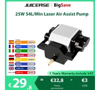 NEJE 25W Compressore d'aria 54L/Min Uscita Air Assist Pompa per macchina per incisione laser CNC Utensili da taglio per legno a basso rumore regolabili