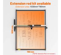 NEJE RAIL YC1150 profilo in alluminio nero da 1150MM per estensione 2s /3/4Max ,PRO, incisore LASER/taglierina Y-AXIS