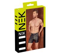 NEK - bermuda uomo lunga con fibbia in metallo (nero) - L