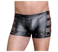 Boxer maschile con zip e borchie NEK (nero) - M