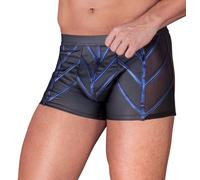 NEK Cool Matte Look Pants with Blue Metallic Stripes 2133555 Black XXL