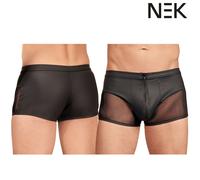 NEK Sexy Pantaloncini Boxers Tight Fitted Pants Underpants Stretchy Front Zip