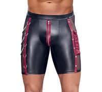 NEK Tight-fitting Cool Matte Look Pants 2133539 Black-Red L