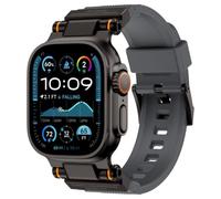 Nekiyo Tech Cinturino Sport in Silicone Liquido per Apple Watch 42-49mm | Silicone liquido 100% puro, 100x più resistente della gomma, Connettori in acciaio inox, Design con rulli girevoli