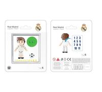 Neko Brands Licenza Ufficiale Real Madrid CF Figurina con 13 Punti di articolazione, Giocatore 4 cm, Capelli castani Corti. Include Adesivi. Regalo per Bambini e Bambine dai 7 Anni in su.