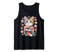 Neko Giapponese Kanji Amante dei Gatti retrò Anime Giappone Souvenir Canotta