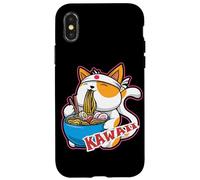 Neko simpatico gatto in una tazza, boba tea bubble anime kawaii gatto Custodia per iPhone X/XS