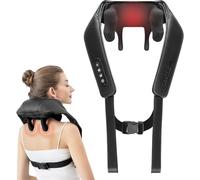 Nekteck Massaggiatore Cervicale e Spalle Senza Fili, 6D Shiatsu con Funzione Riscaldante, Allevia il Dolore ai Tessuti Profondi, per Casa e Ufficio, per Uomini e Donne