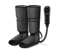 Nekteck Massaggiatore per gambe con compressione d'aria per circolazione e rilassamento, macchina per massaggio piedi e polpaccio con controller portatile, fasce regolabili per gambe per uso domestico