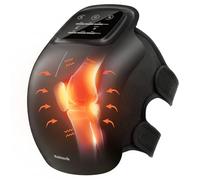 Nekteck Massaggiatore per ginocchia con calore, senza fili, con 3 livelli di riscaldamento e 3 modalità di vibrazione