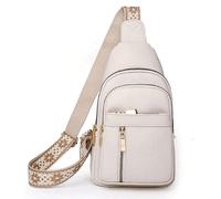 Nel 2024, il nuovo tessuto impermeabile in PU di colore solido e moda classica con una tracolla intrecciata con tasche multiple e borse a tracolla diagonale e petto è adatto per fare shopping. Poliure