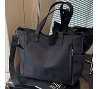 Nel 2024, la nuova moda, il tempo libero, la borsa a tracolla di grandi dimensioni, in colore unito, realizzata in tessuto impermeabile in nylon, con due manici e adatta per attività all'aperto e brev