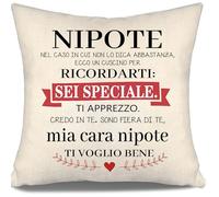 Nel caso in cui non lo dica abbastanza ecco un cuscino per ricordarti sei speciale Ti voglio bene Copri cuscino per la nipote da parte della nonna Nonno Compleanno Regalo di Natale (Nipote-lei)