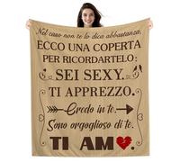 Nel caso non te lo dica Abbastanza ecco una coperta per ricordartelo Sei sexy ti apprezzo Credo in te Sono orgoglioso di te Ti amo Coperta per Lui Fidanzato Marito Regalo di compleanno e Natale