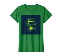 nel Dubbio, Gioca a Tennis - Divertente Citazione Sportiva Maglietta, Donna, Verde Mela, XXL