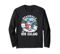 nel frattempo in Nuova Zelanda Kiwi Sheep Sci Inverno Souvenir Maglia a Manica