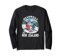 nel frattempo in Nuova Zelanda Kiwi Sheep Sci Inverno Souvenir Maglia a Manica