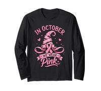nel Mese di Ottobre indossiamo Un Cappello da Strega Rosa Maglia a Manica