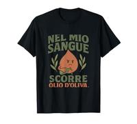 Nel mio sangue scorre olio d’oliva Italian humor novelty Maglietta