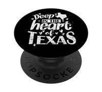 Nel profondo del cuore del Texas Stato degli Stati Uniti degli Stati Uniti PopSockets PopGrip Adesivo