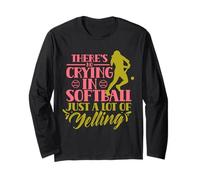 nel Softball Non Si Piange Giocatore Hobby Amante Softball Maglia a Manica