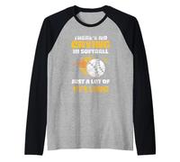 nel Softball Non Si Piange Hobby Giocatore Amante Softball Maglia con Maniche Raglan