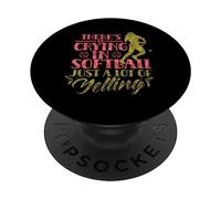 Nel Softball Non Si Piange Hobby Giocatore Amante Softball PopSockets PopGrip Adesivo