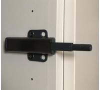 NELI Set di 3 apriscatole a pressione per ante e cassetti - Push to open - con magnete - adatto anche per la serie di mobili "Besta", argento