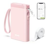 Nelko Etichettatrice con Nastro, Stampante per Etichette Bluetooth Portatile P21, Taglierina per Adesivi Integrata Wireless Mini Etichettatrice con Modelli Multipli per Organizzare Archiviazione