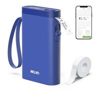 Nelko Stampante per etichette, Bluetooth P21, etichettatrice autoadesiva TBL