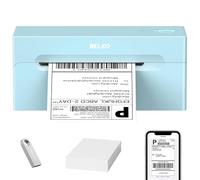 Nelko Stampante termica Bluetooth per etichette di spedizione, stampante per etichette di spedizione 4x6 per pacchi di spedizione, supporta Android, iPhone e Windows, ampiamente utilizzata per Amazon