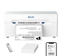 Nelko Stampante termica Bluetooth per etichette di spedizione, stampante wireless per etichette di spedizione 4x6 per piccole imprese, supporta Android, iPhone e Windows, ampiamente utilizzata per