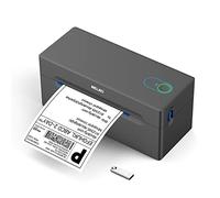 Nelko Stampante termica Bluetooth per etichette, stampante wireless per etichette di spedizione 4x6, Bluetooth per smartphone, Windows, USB per Mac, compatibile con Amazon, UPS, Shopify, Ebay (grigio)