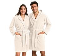 NELLA BIAGINI Accappatoio Uomo e Donna, Accappatoio Unisex con Cappuccio, per Sauna e SPA, in Spugna di Cotone, 420 gr/mq, Morbido, Assorbente, Resistente. Modello: Minerva