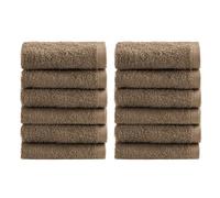 NELLA BIAGINI Lavette Bagno 30x30 cm, Set Asciugamani Bagno, Set da 12, 100% Spugna di Puro, Cotone, 420 gr/mq, Morbide, Assorbenti, Pratiche, Resistenti, Tinta Unita. Modello: Minerva