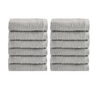 NELLA BIAGINI Lavette Bagno 30x30 cm, Set Asciugamani Bagno, Set da 12, 100% Spugna di Puro, Cotone, 420 gr/mq, Morbide, Assorbenti, Pratiche, Resistenti, Tinta Unita. Modello: Minerva