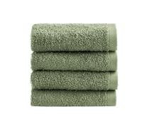 NELLA BIAGINI Lavette Bagno 30x30 cm, Set Asciugamani Bagno, Set da 4, 100% Spugna di Puro, Cotone, 420 gr/mq, Morbide, Assorbenti, Pratiche, Resistenti, Tinta Unita. Modello: Minerva