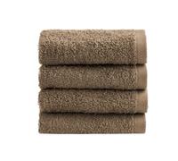 NELLA BIAGINI Lavette Bagno 30x30 cm, Set Asciugamani Bagno, Set da 4, 100% Spugna di Puro, Cotone, 420 gr/mq, Morbide, Assorbenti, Pratiche, Resistenti, Tinta Unita. Modello: Minerva