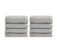 NELLA BIAGINI Lavette Bagno 30x30 cm, Set Asciugamani Bagno, Set da 8, 100% Spugna di Puro, Cotone, 420 gr/mq, Morbide, Assorbenti, Pratiche, Resistenti, Tinta Unita. Modello: Minerva