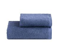 NELLA BIAGINI Set Asciugamani Bagno Viso e Bidet, Coppia Asciugamani Bagno, 100% Spugna di Cotone, 420 gr/mq, 110x60 cm + 60x40 cm, Morbido, Assorbente, Tinta Unita. Modello: Minerva